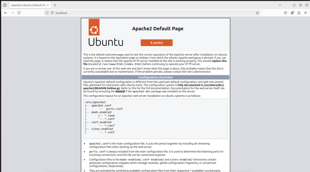 Install Apache on Ubuntu
