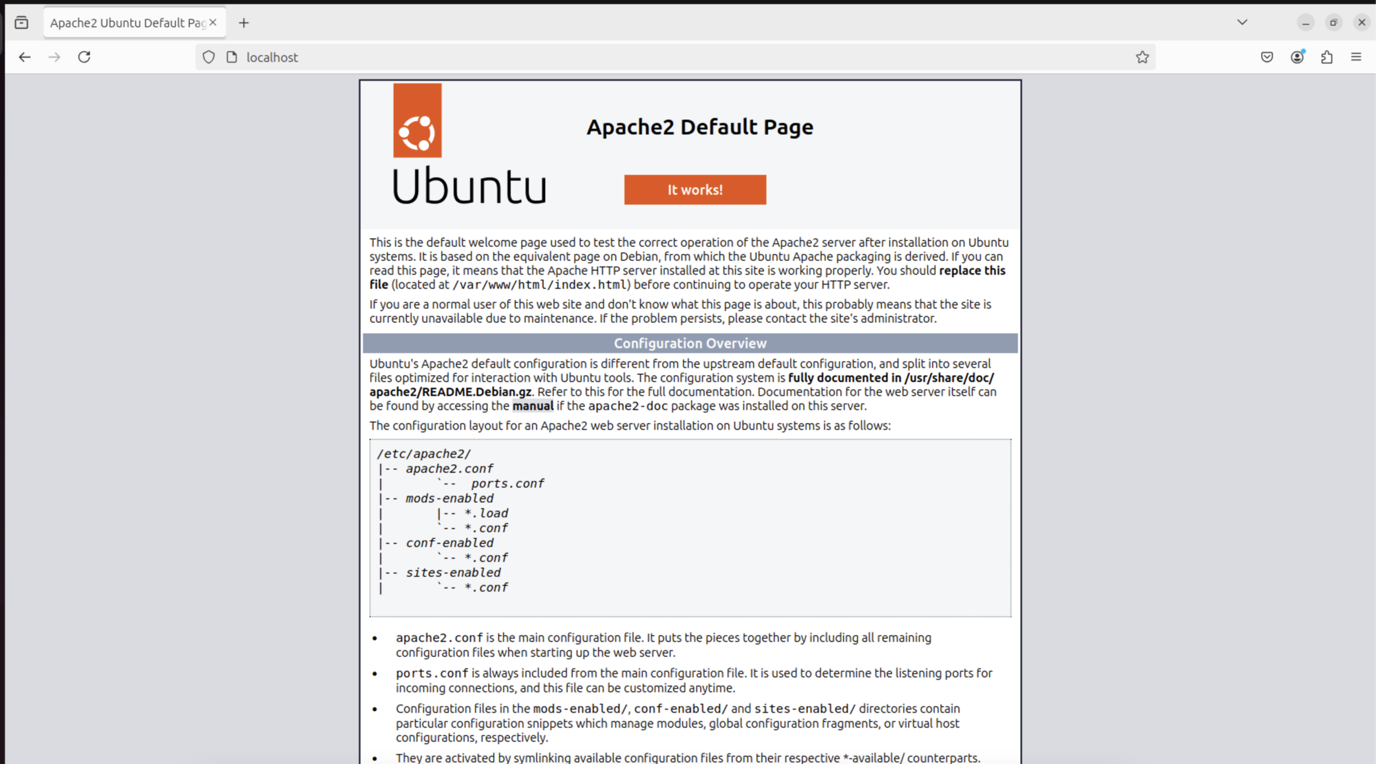 Install Apache on Ubuntu