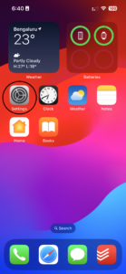 Open the Settings app on your iPhone.