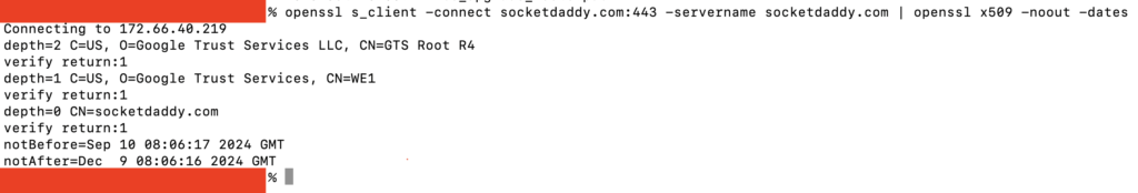 Check the Certificate Expiration Date
